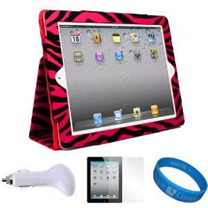  Pink Zebra   Portfolio Smart Case Cover with Fold to Stand 