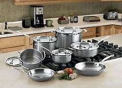 Cuisinart Multiclad Pro Tri Ply 12 pc. Stainless Cookware Set (MCP 12 