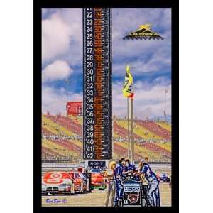  BooBoo California Speedway Pit Road Pencil Drawing Style 