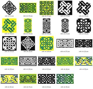 CELTIC COLLECTION   LD MACHINE EMBROIDERY DESIGNS  