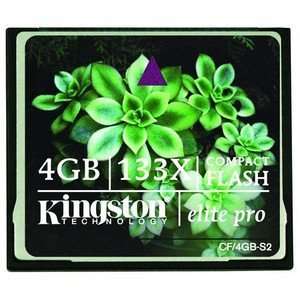  Kingston 4GB Elite Pro CompactFlash Card   133x. 4GB ELITE PRO 