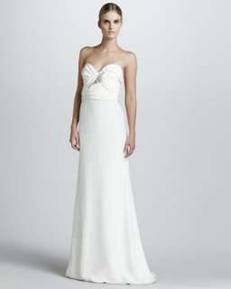 White Strapless Gown  