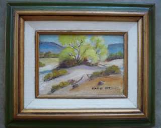 Maxine Parsons, vintage California desert oil painting  