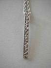   White Gold Diamond Pendant on 14 Kt Chain 14.5 Inches Long   Lovely