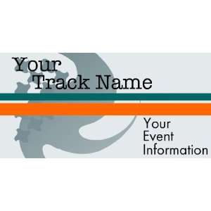    3x6 Vinyl Banner   Your Track Name Your Event 