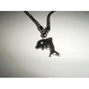   Magnetic Energy Necklace with Dolphin Pendant 