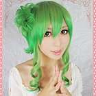  GUMI Long Green Curly Anime Cosplay Full wig Party Hair + free gift