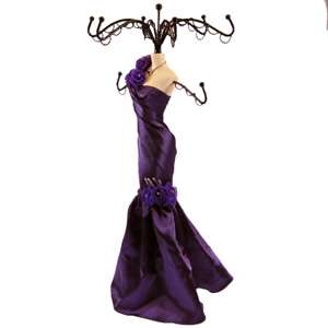   One Shoulder Doll Jewelry Stand Tree Mannequin Evening Gown 15H NIB