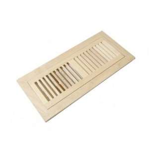  Maple Unfinished Wood Floor Vent Register 4 x 12: Home 