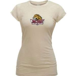  IUPUI Jaguars Cream Womens Logo Vintage T Shirt Sports 