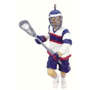  Male Lacrosse Player Christmas Ornament: Home & Kitchen