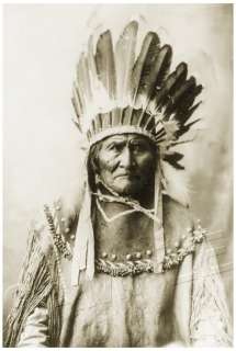 GERONIMO Native American INDIAN CANVAS Photo Art LARGE  