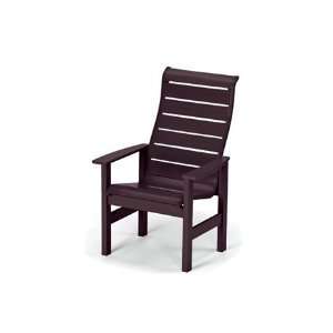   Strap Recycled Plastic Arm Patio Dining Chair Patio, Lawn & Garden