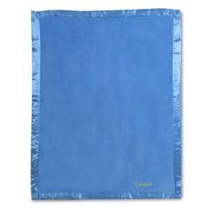  Personalized Bright Blue Fleece Mini Blanket Gift Baby