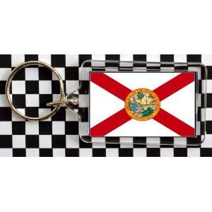  Florida State Flag Acrylic Key Ring Small 