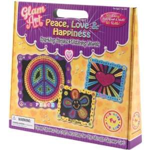   Art GLAMART 7004 Do A Dot Glam Art Kit Peace Love & Happiness: Home
