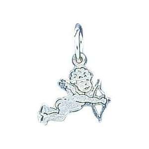  Sterling Silver Cupid Angel Charm: Jewelry