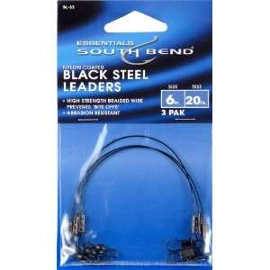   Bend Black Nylon Coated Steel Leader 6 Inch (Black): Sports & Outdoors