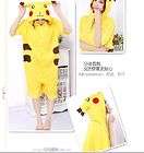Japan Anime Pokemon Pikachu Cotton Costume summer wear Pajamas Cosplay 