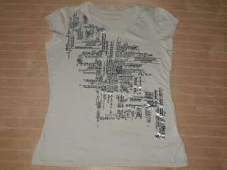 Calvin Klein Foil Pixel T shirt Beige NWOT  
