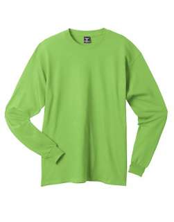 Hanes Adult Beefy T Long Sleeve T Shirt   style 5186  
