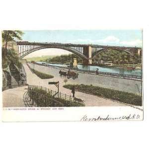   Postcard Washington Bridge N Speedway N Y City 1906 