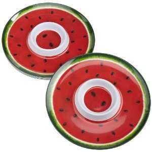    DII Watermelon Chip and Dip Plate, Set of 6