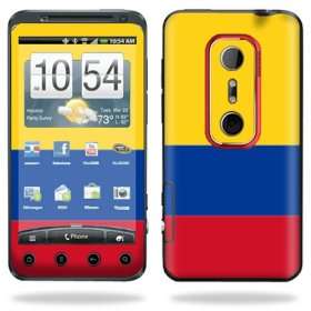   Vinyl Skin Decal Cover for HTC Evo 3D 4G Cell Phone   Columbian Flag