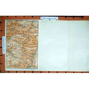  MAP 1927 TYROL SCHLERN ROTWAND ALPS MOUNTAINS GAZZA