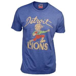    Detroit Lions Mens Retro Vintage T Shirt: Sports & Outdoors