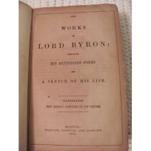  The Works of Lord Byron in Verse and Prose Books