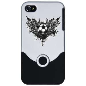   or 4S Slider Case Silver Soccer Ball With Angel Wings: Everything Else