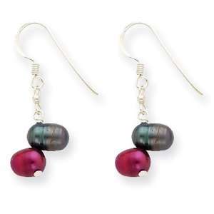   Purple & Grey Cultured Pearl Earrings West Coast Jewelry Jewelry