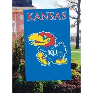  Kansas KU Jayhawks House/Porch Embroidered Banner Flag 