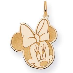   Minnie Charm 3/4in   Gold Plated/Gold Plated Sterling Silver Jewelry