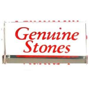   Genuine Stones Crystal Sign Jewelry Counter Showcase