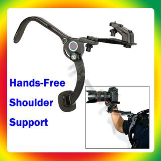 Video Camera Hands Free Shoulder Support Tripod Rig HD  