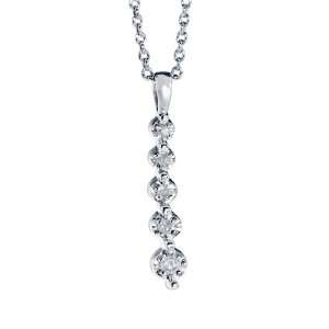  FOJOs Diamond in Sterling Silver Growing Love Pendant 