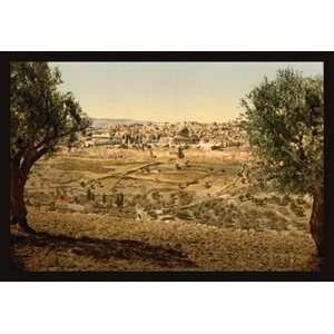  View from the Mount of Olives   Paper Poster (18.75 x 28.5 