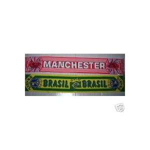   : MANCHESTER UNITED Team Soccer Scarf Football UK NEW: Home & Kitchen