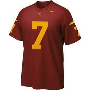  USC Trojans Football Replica T Shirt (Maroon): Sports 