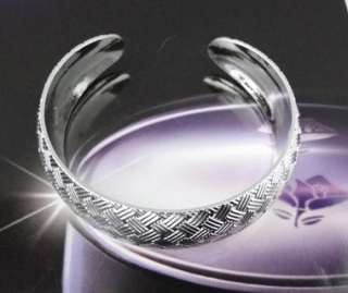 925 Sterling Silver Valentine Charm Cuff Bracelet JB176  