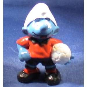  The Smurfs Soccer Player Smurf Pvc Figure: Toys & Games