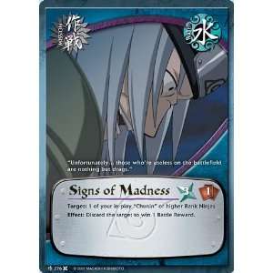    Naruto The Chosen M 276 Signs of Madness Common Card Toys & Games