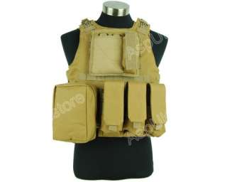 Airsoft Molle Tactical FSBE Style Carrier Vest   Tan  