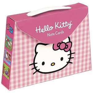 Hello Kitty Pink Gingham Pocketbook Note Cards