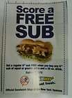 10 Coupons $1 off any Subway Footlong Sub (see pic)