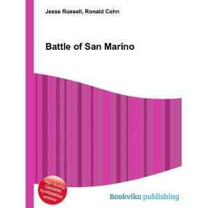  Battle of San Marino Ronald Cohn Jesse Russell Books