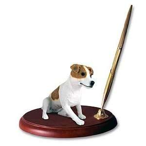  Jack Russell Terrier Pen Holder (Brown & White Smooth 