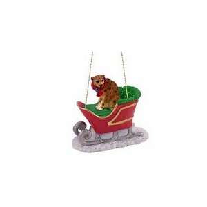  Leopard Sleigh Ride Christmas Ornament: Home & Kitchen